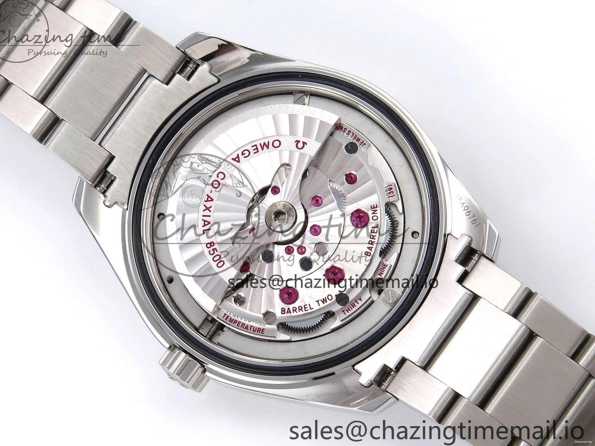 0508 Snug Aqua Terra 150M GMT OMF 1:1 Best Edition White RG Textured Dial on SS Bracelet A 7714